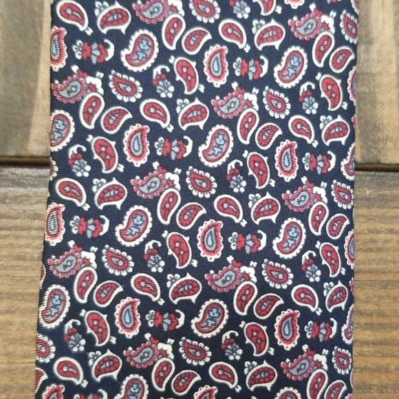 Vintage Christian Dior Paisley Print Silk Tie - Picture 2 of 6